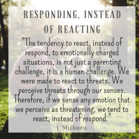 Responding, Instead of Reacting